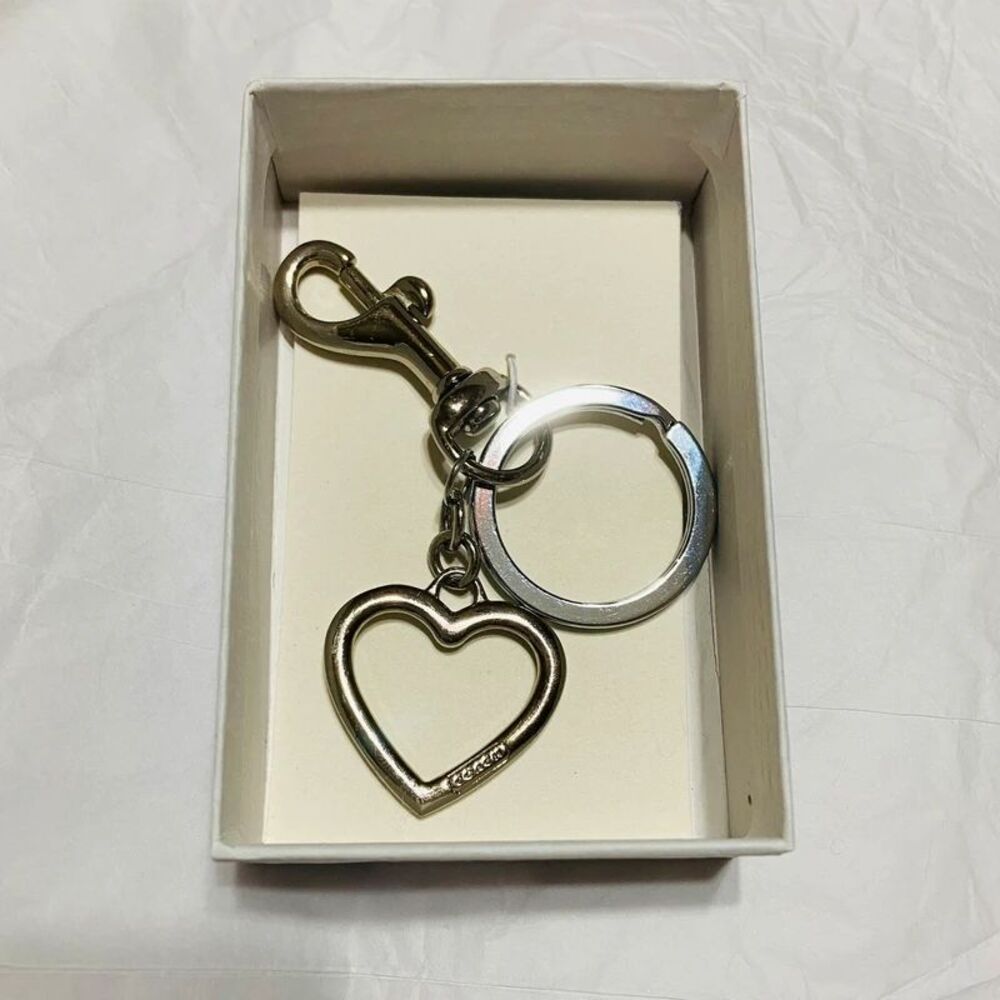 Coach Silver Keychain